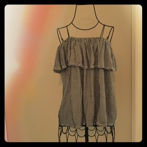 Strapless Strippes Top